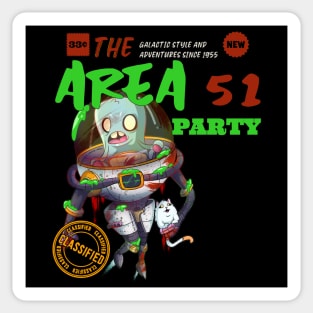 Sci-Fi Fan Party Monster Space Alien Sticker